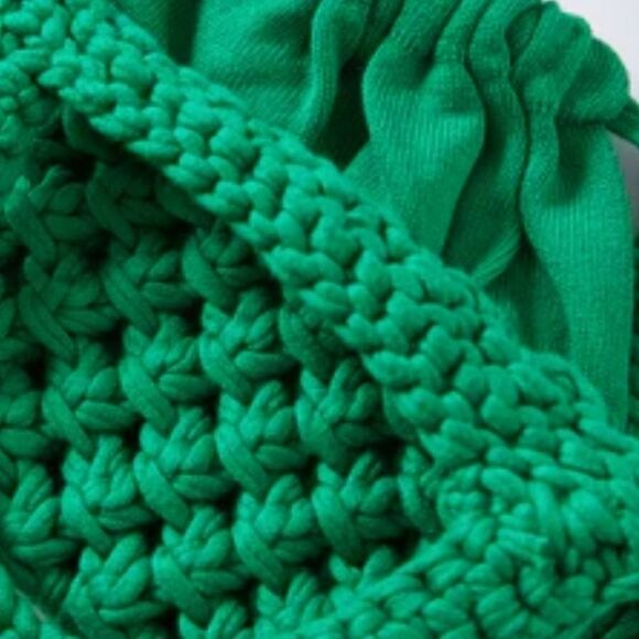 Velvet By Jenny Graham Green Crochet Knit Mini Bag - Picture 10 of 10